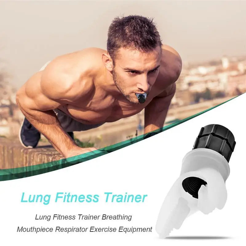 Lung Exerciser Device Deep Breathing Exerciser Portable Breathing Lung Trainer with Adjustable Intensity Knob Improve Strength