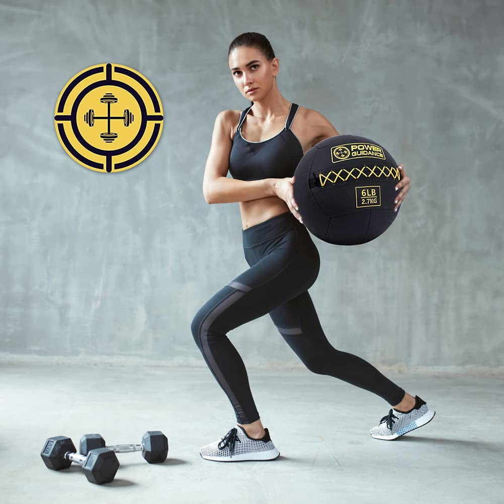 Textured Wall Ball, Slam Ball, Medicine Ball For Strength & Basics Exercises and Core Strength Training, Variety Weight Balls Perfect Matched Home Gym Exercises (25 Lb)