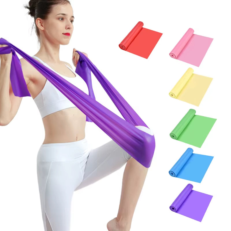 200Cm Resistance Bands Elastic Exercise Bands Set for Recovery, Physical Therapy, Yoga, Pilates, Rehab,Fitness,Strength Training