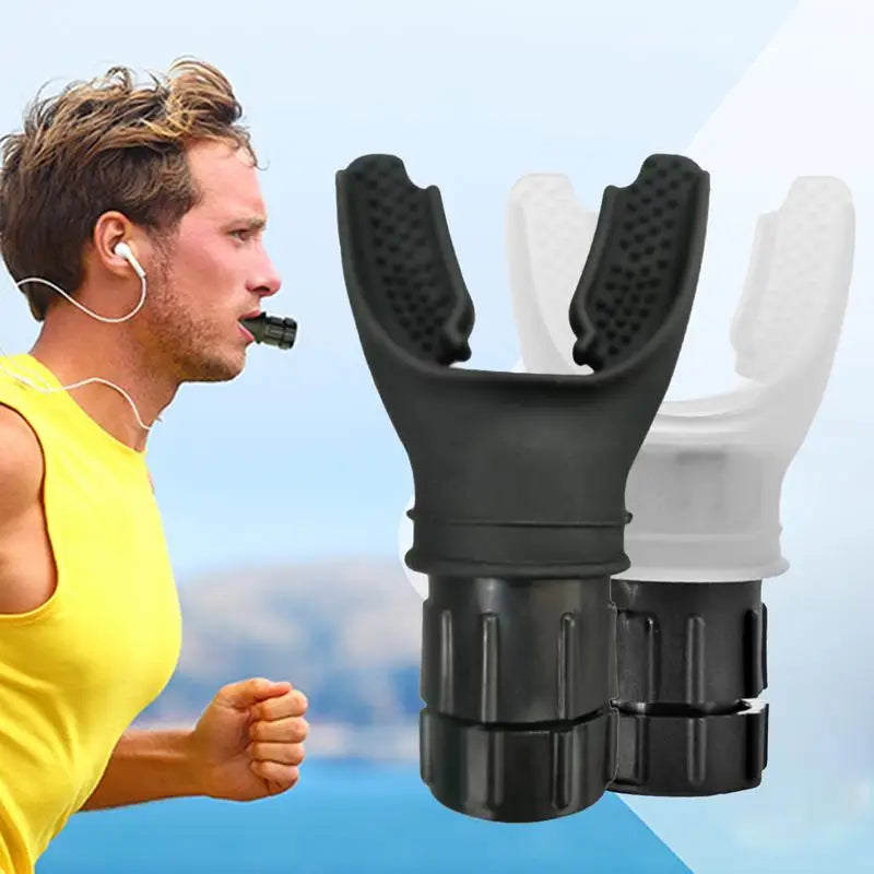 Lung Exerciser Device Deep Breathing Exerciser Portable Breathing Lung Trainer with Adjustable Intensity Knob Improve Strength