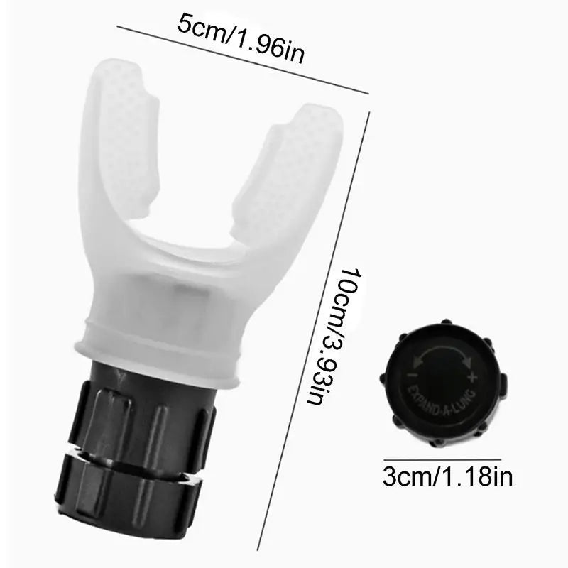 Lung Exerciser Device Deep Breathing Exerciser Portable Breathing Lung Trainer with Adjustable Intensity Knob Improve Strength